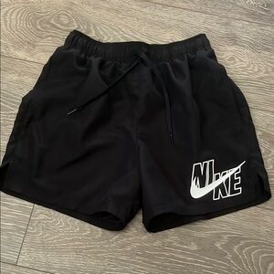 Nike Black Athletic Shorts with Elastic Waistband